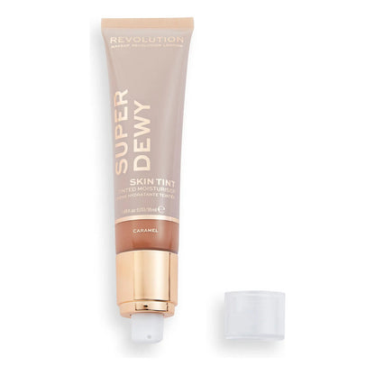 Makeup Revolution | Super Dewy Skin Tint | Tinta Facial 55ml Caramel