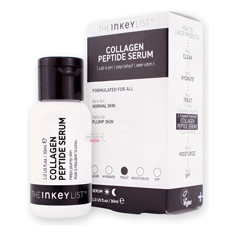 The Inkey List | Collagen Peptide Serum - 30ml Normal Día/noche