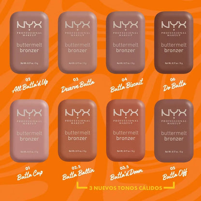 Nyx | Buttermelt Bronzer | Bronzer En Polvo 02.5 Butta Ballin