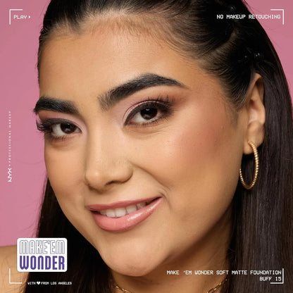 Base De Maquillaje Nyx Make Em Wonder Soft Matte 15 Buff