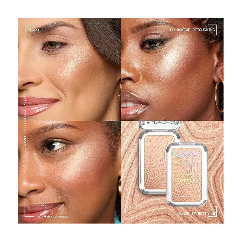 Iluminador Nyx Buttermelt Barra Highlighter 10g Buttermelt Highltr Glaze It Butta
