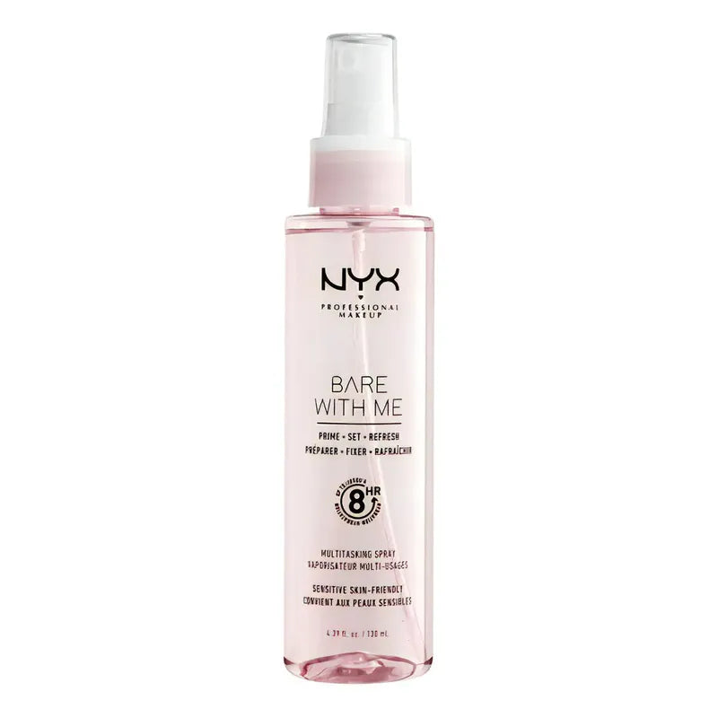 Nyx | Bare With Me Spray | Fijador Facial Multiusos -130ml Rosa Claro