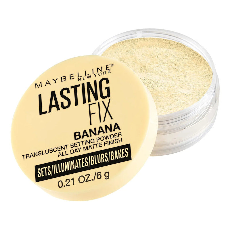 Maquillaje En Polvo Suelto Maybelline Lasting Fix Banana 6 G Translúcido