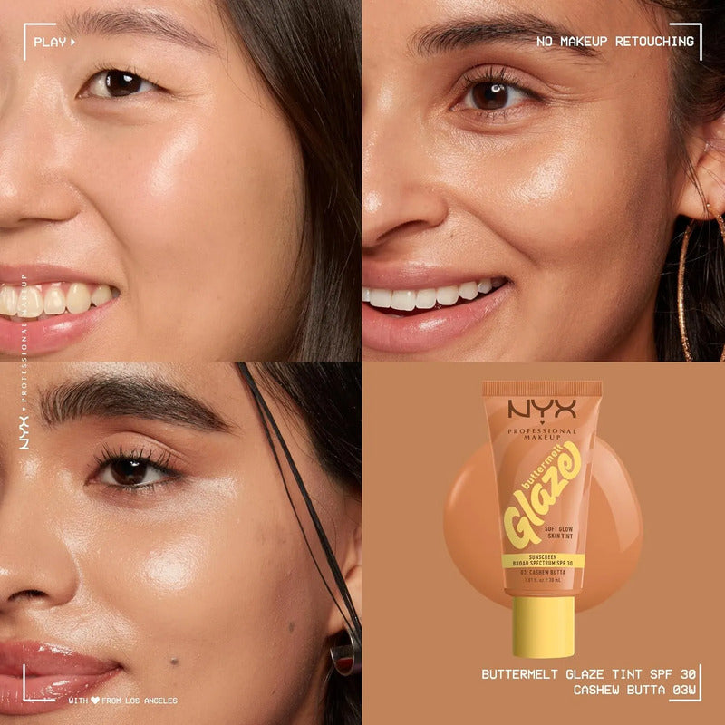 Base De Maquillaje Buttermelt Glaze Nyx Professional Makeup 03 Cashew Butta