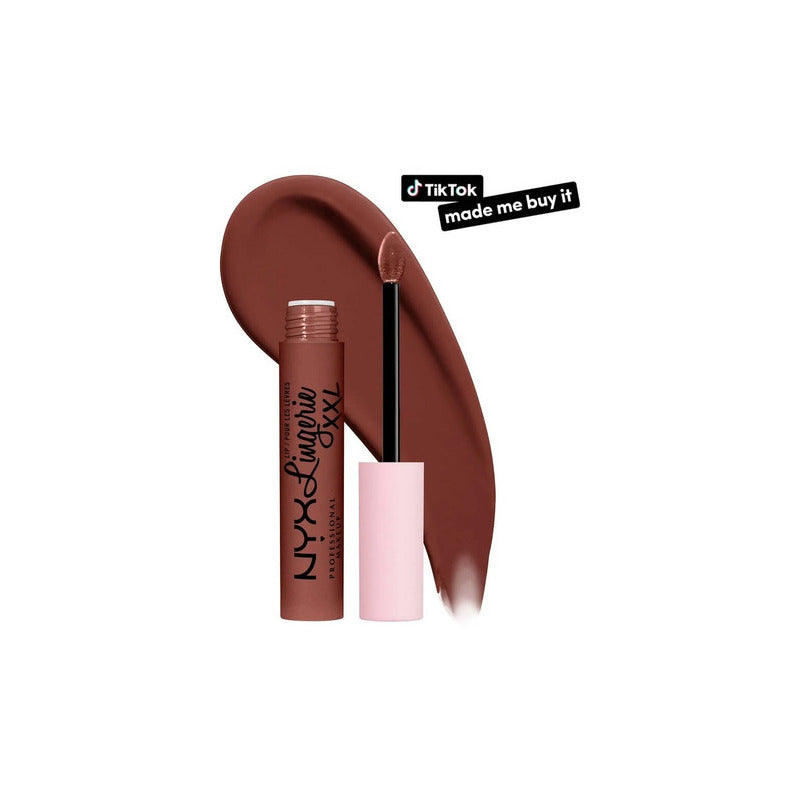 Labial Líquido Nyx Lingerie 10 Low Cut Marrón 10 Low Cut