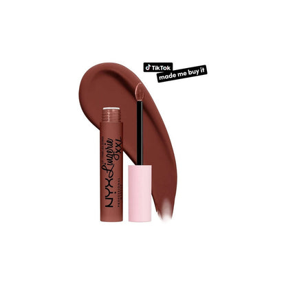 Labial Líquido Nyx Lingerie 10 Low Cut Marrón 10 Low Cut