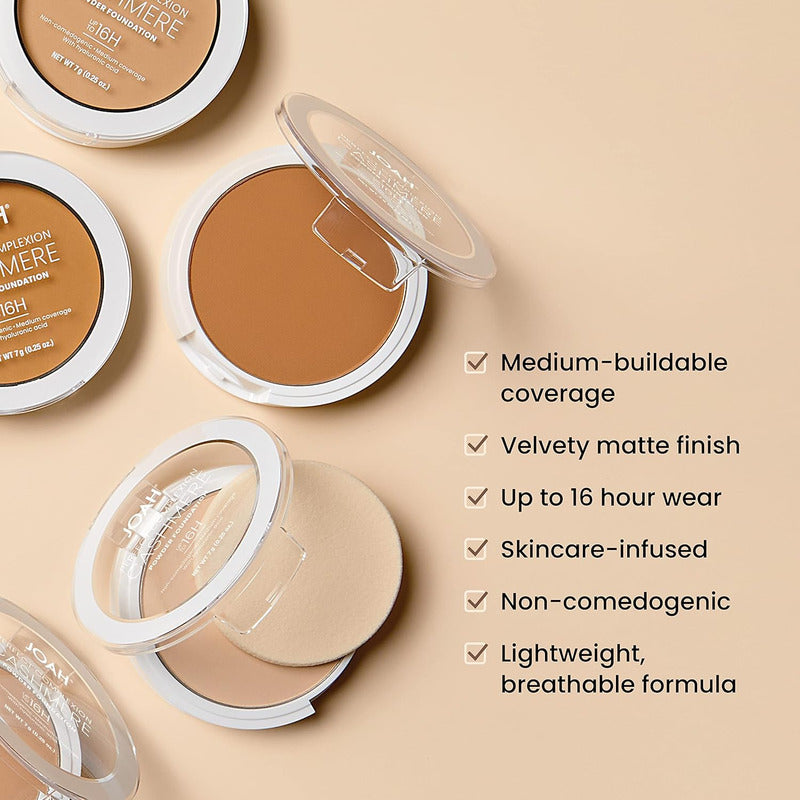 Joah | Polvo Compacto Cashmere 16h Con Skincare
