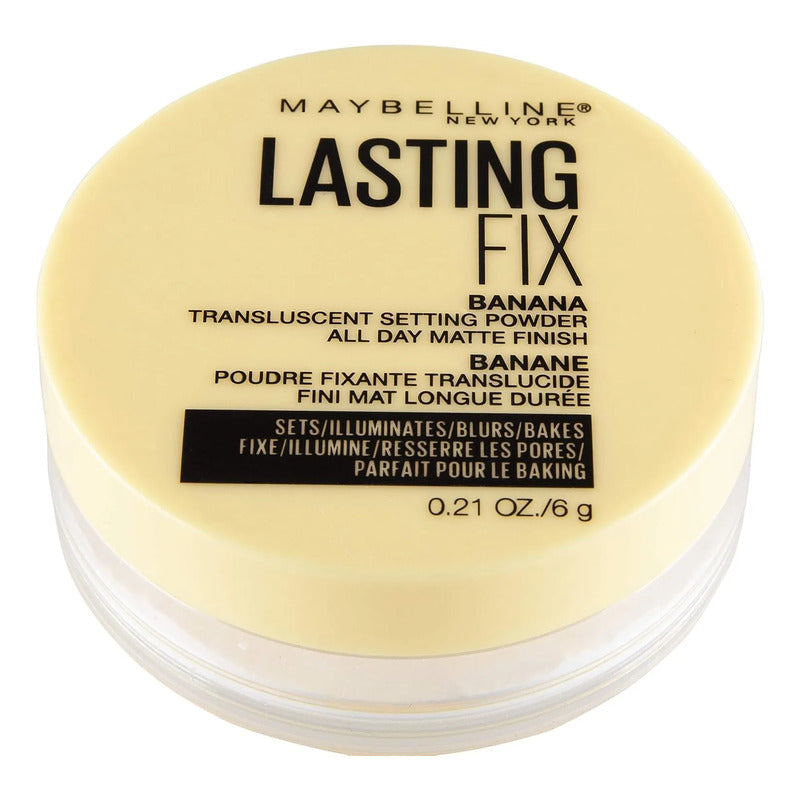Maquillaje En Polvo Suelto Maybelline Lasting Fix Banana 6 G Translúcido
