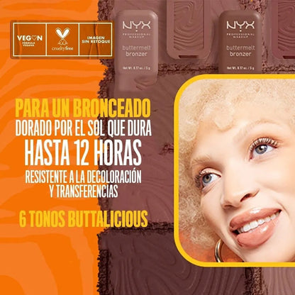 Nyx | Buttermelt Bronzer | Bronzer En Polvo Butta Down