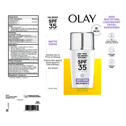 Olay Protector Solar Facial Prime & Protect Spf 35 40 Ml
