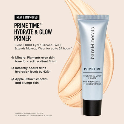 Bareminerals | Prime Time Hydrate & Glow | Primer Hidratante Beige