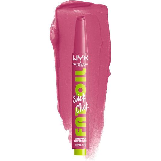 Nyx | Fat Oil Slick Click Shiny Lip Balm | Balsamo Labial Dm Me - Magenta