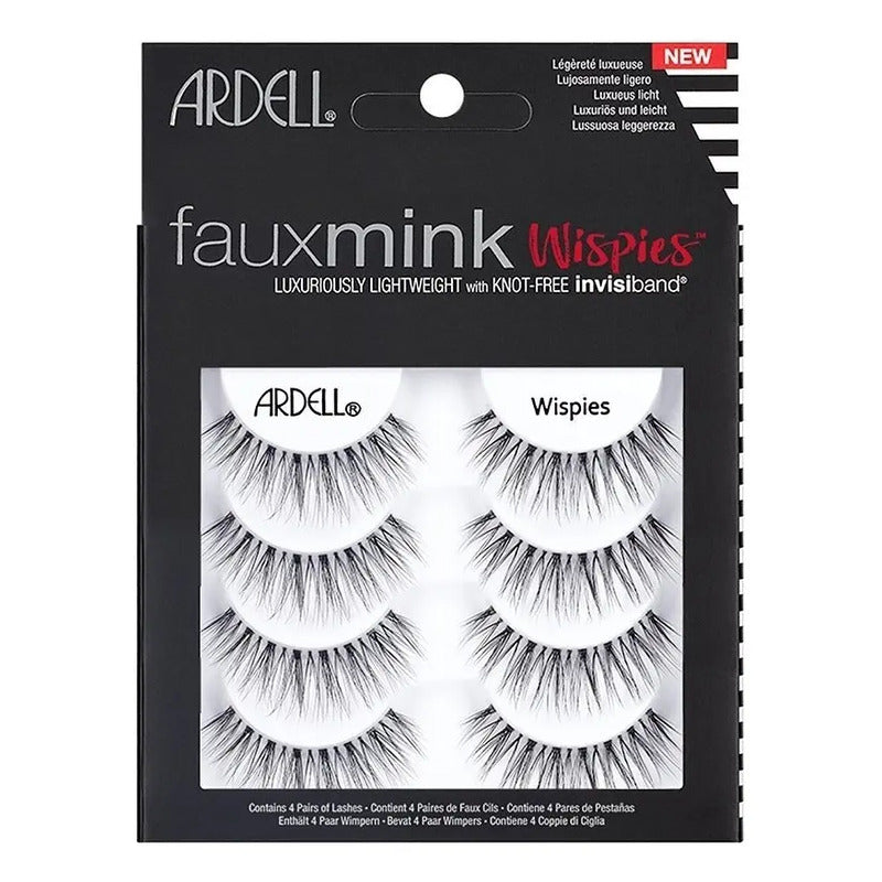 Pestañas Postizas Ardell 811 Faux Mink Wispies 4 Pares Faux Mink Wispies 10 Cm