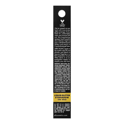 Sombra Líquida Amarilla Dorado E.l.f. 24k Gold Glitter 8ml Amarillo