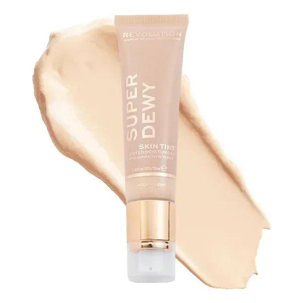 Revolution Makeup Base De Maquillaje Skin Tint Super Dewy Medium Light