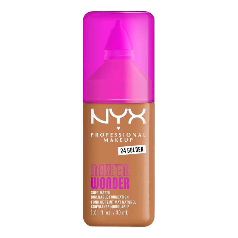 Base De Maquillaje Nyx Make Em Wonder Soft Matte 24 Golden