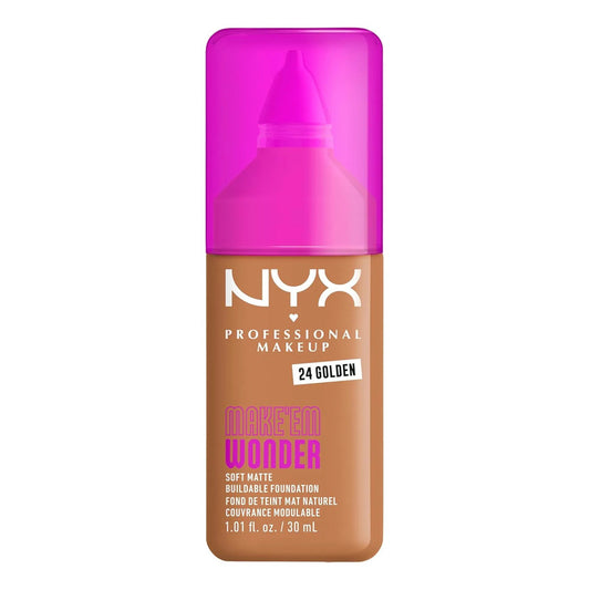 Base De Maquillaje Nyx Make Em Wonder Soft Matte 24 Golden