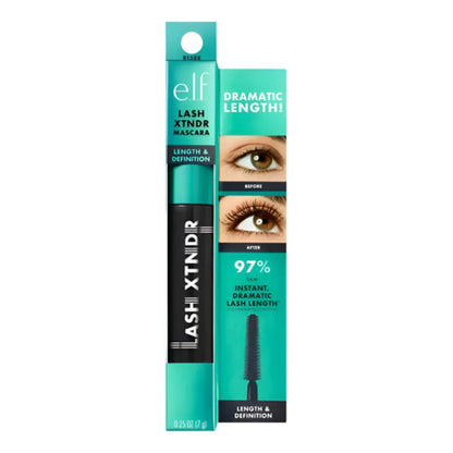 Máscara E.l.f. Lash Xtndr Waterproof Pitch Black 7g Pitch Black