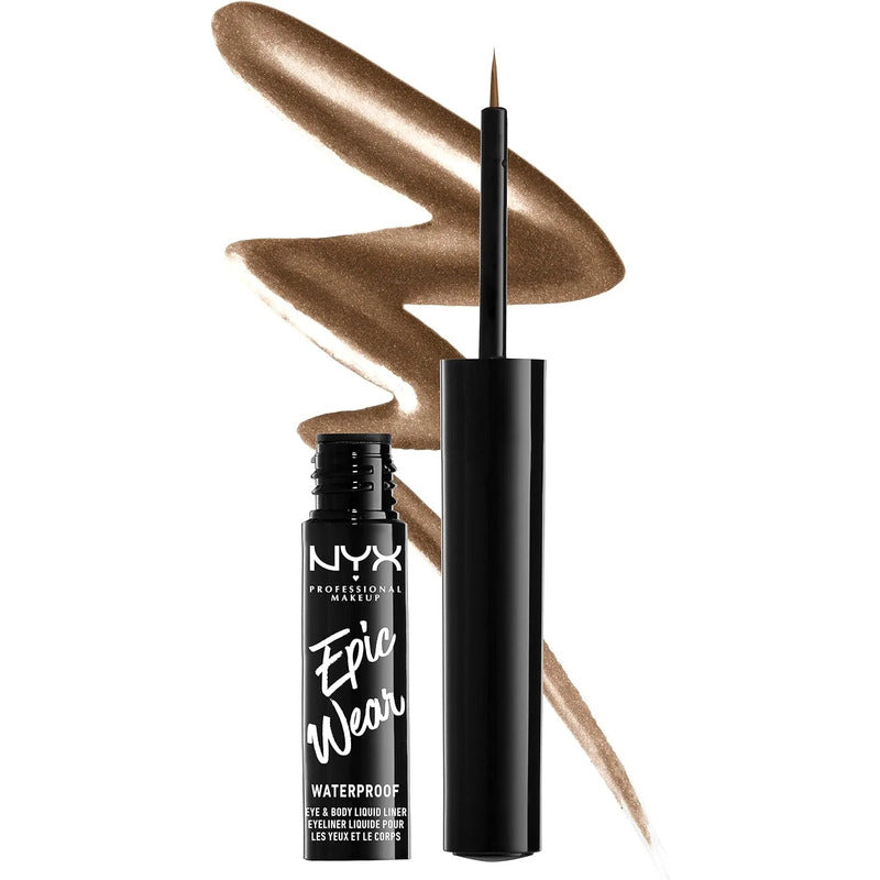 Nyx | Epic Wear Metallic | Delineador Liquido Brown Metal Metalizado