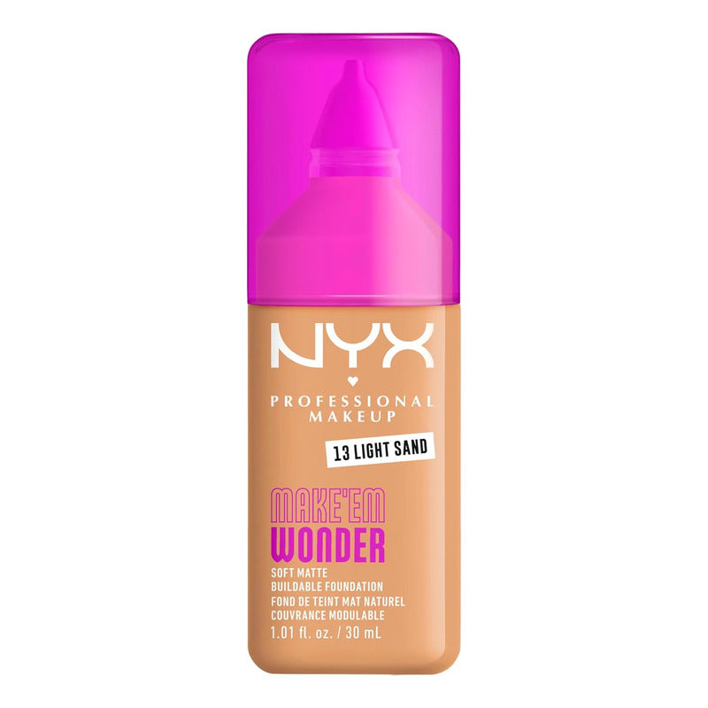 Base De Maquillaje Nyx Make Em Wonder Soft Matte 13 Light Sand