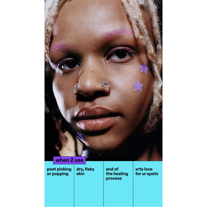 Starface Hydro-star Patches Recovery Morado, 32 Pzas Mixta Día/noche