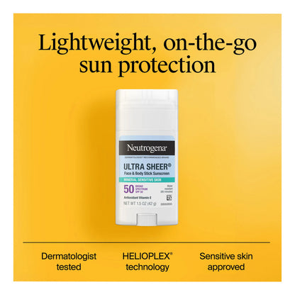 Neutrogena | Ultra Sheer Face & Body | Bloqueador En Barra