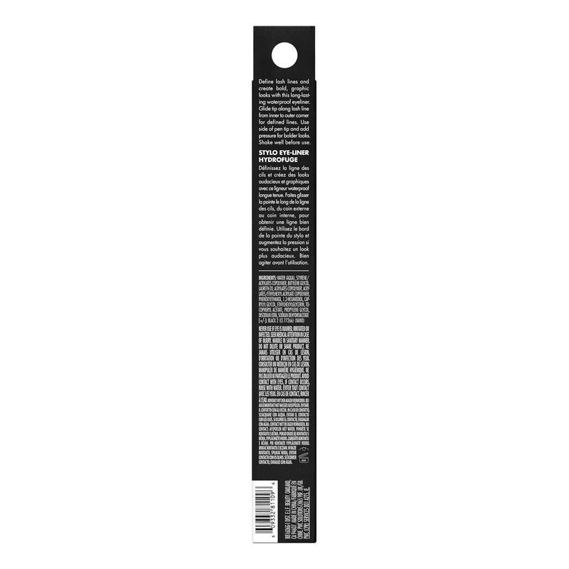 E.l.f. Cosmetics H2o Proof Eyeliner Pen, Delineador Ojos Negro