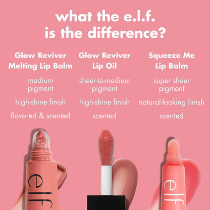 Elf | Glow Reviver Lip Balm | Balsamo Labial -15g Blue Razz Slushy