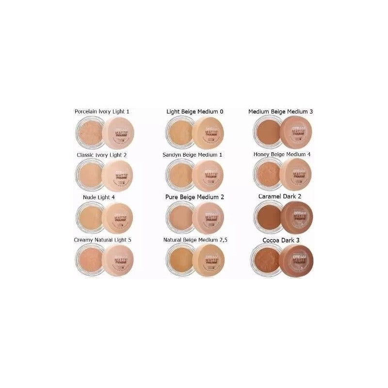 Maybelline | Dream Matte Mousse - Base De Maquillaje - 18g