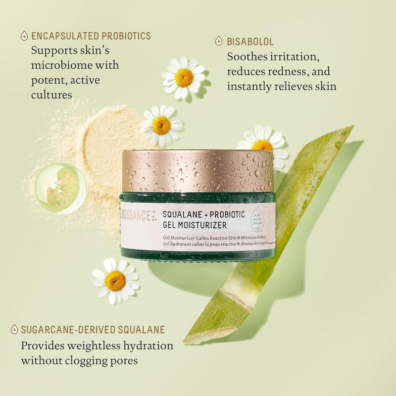 Biossance | Swualane + Probiotic Gel Moisturizer - 50ml