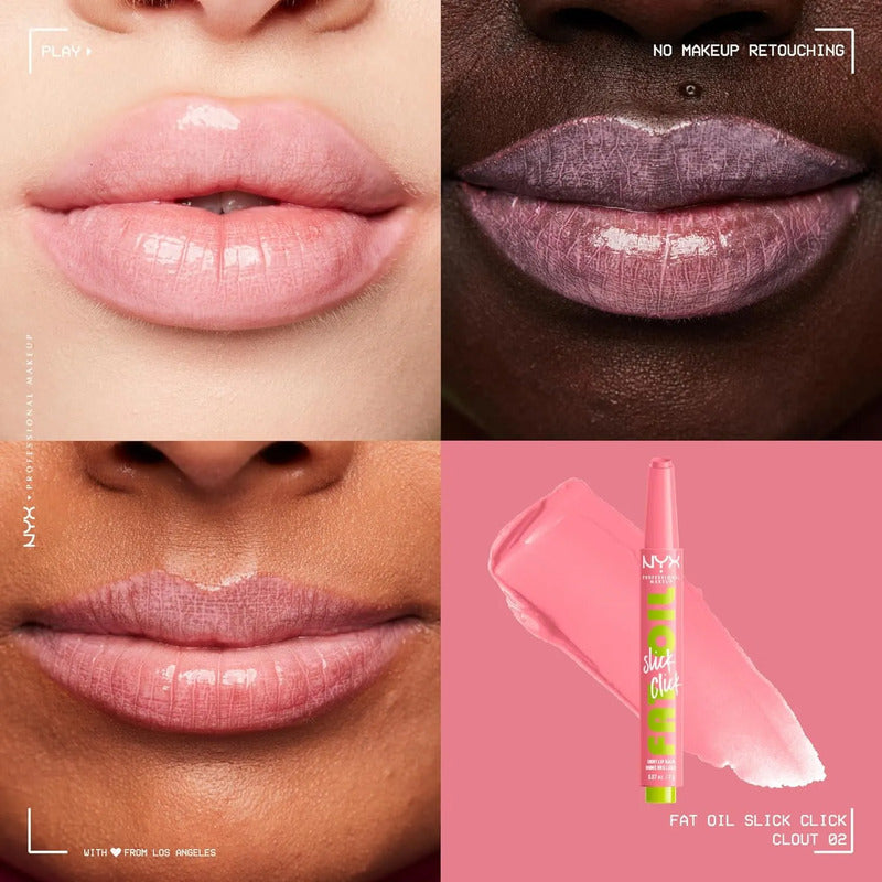 Nyx | Fat Oil Slick Click Shiny Lip Balm | Balsamo Labial 02- Clout