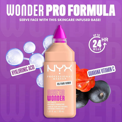 Base De Maquillaje Nyx Make Em Wonder Soft Matte 22 Medium
