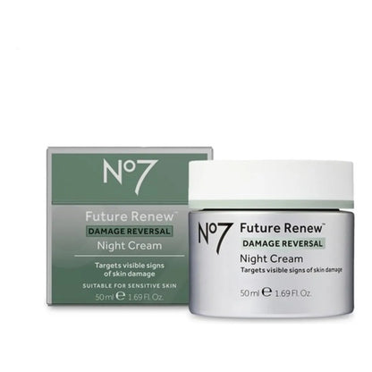 Crema Facial No7 Night Cream Damage Reversal Future Renew Todo Tipo De Piel Noche