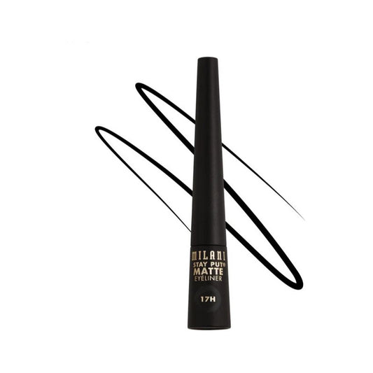 Milani | Stay Put Matte Eyeliner 17h - Delineador Liquido 110 Black Matte Mate