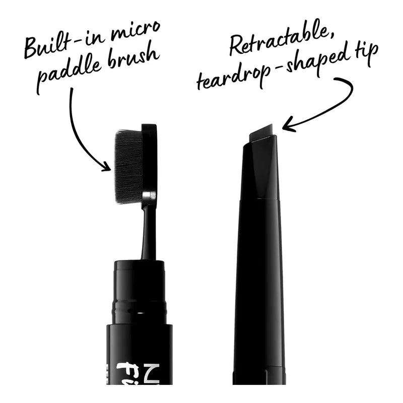 Nyx | Fill & Fluff | Lapiz De Ceja Con Cepillo Black