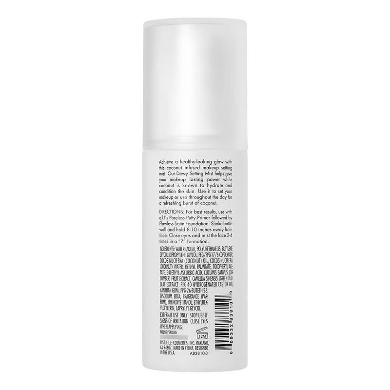Elf | Dewy Coconut- Fijador De Maquillaje- Hidrata E Ilumina Dewy Coconut
