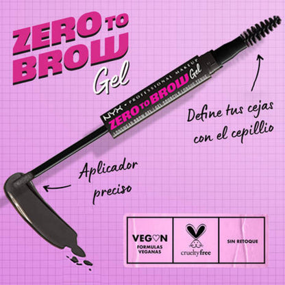 Nyx | Zero To Brow | Gel Para Cejas Con Color