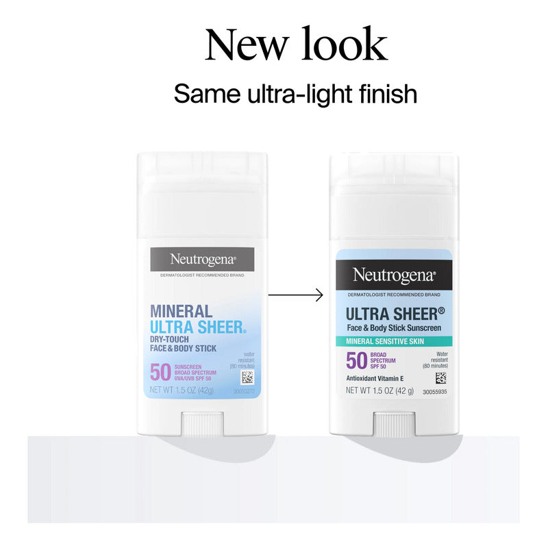 Neutrogena | Ultra Sheer Face & Body | Bloqueador En Barra