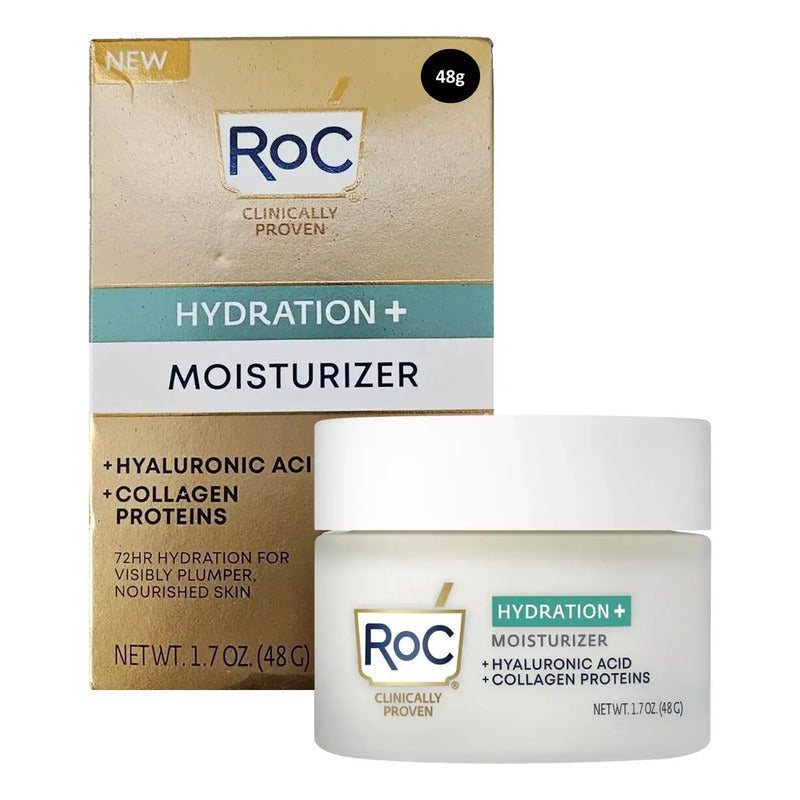 Roc Hydration Crema Facial 48g Todo Tipo Piel 35+ Todo Tipo De Piel Día/noche
