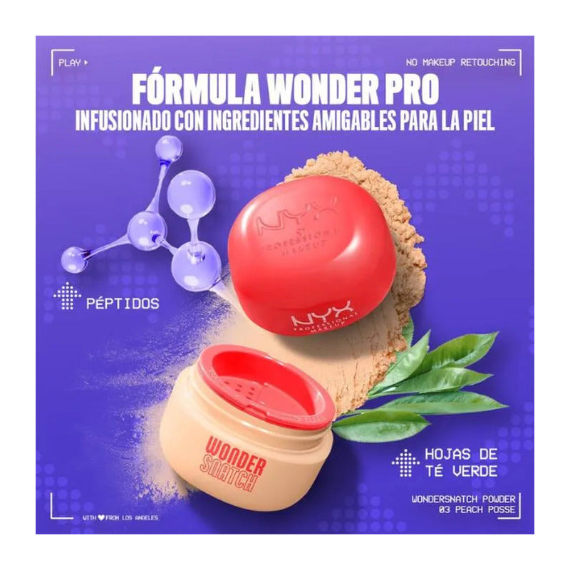 Nyx | Wonder Snatch Loose Setting Powder | Polvo Traslucido 05 Banana Brat