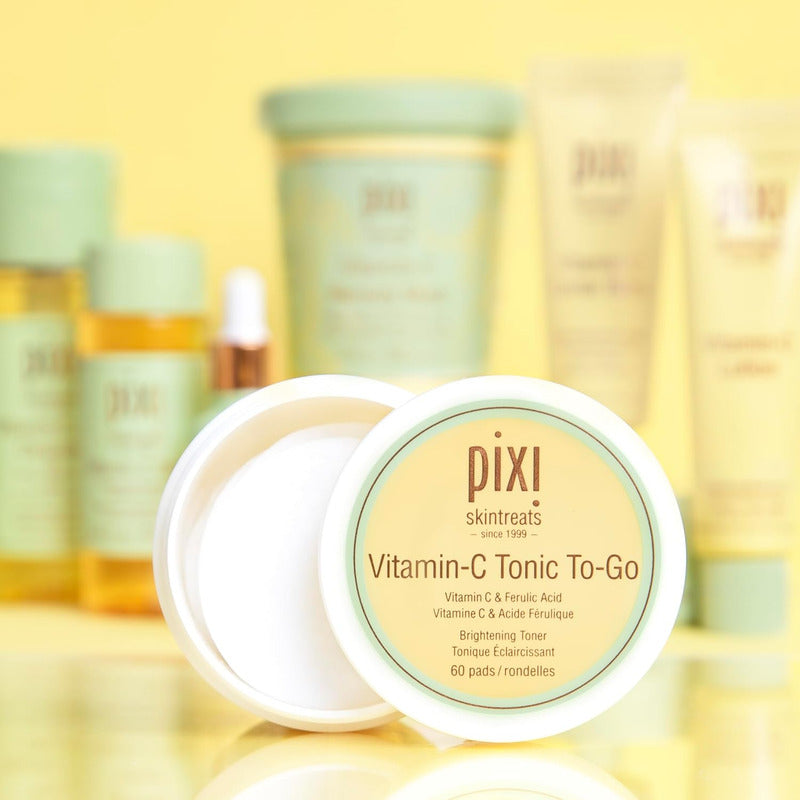 Pixi | Vitaminc Tonic To Go | Almohadillas + Vitaminac 60pzs Todo Tipo De Piel Día/noche
