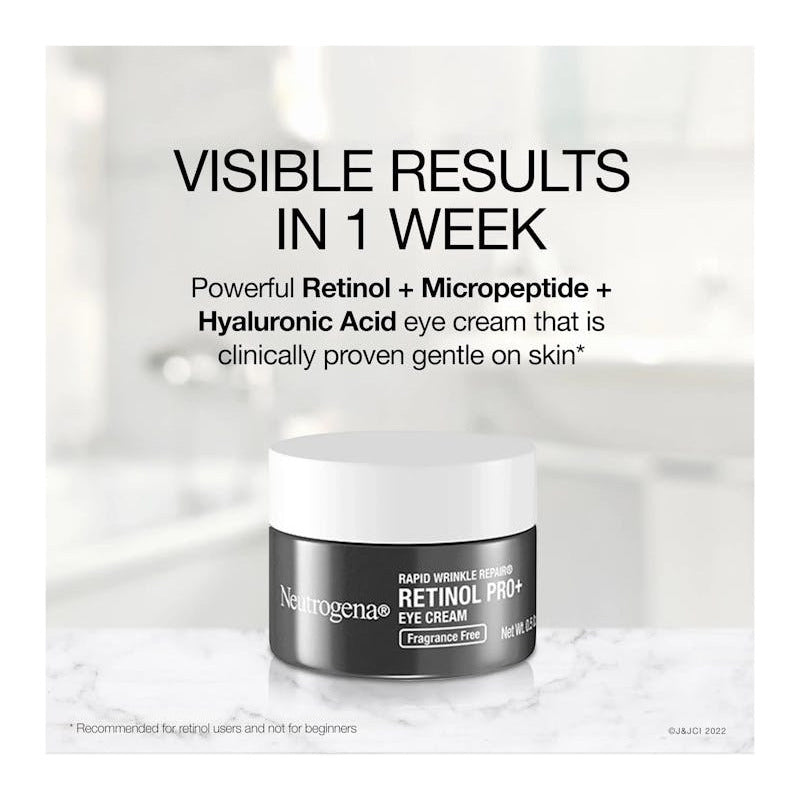 Neutrogena | Retinol Pro+ Eye Cream | Contorno De Ojos 14g Todo Tipo De Piel Día/noche