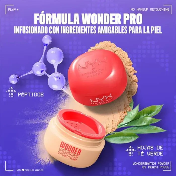 Nyx | Wonder Snatch Loose Setting Powder | Polvo Traslucido 01 Sugar Serve