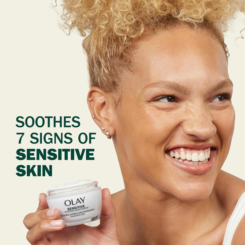 Olay Sensitive Soothing Skin Hidratante Calmante 48 G Sensible Día/noche