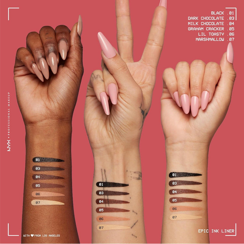 Nyx | Epic Ink Liner Waterproof - Delineador De Ojos - 1ml