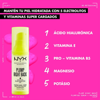 Nyx Plump Right Back Gel Primer 30ml Transparente Transparente