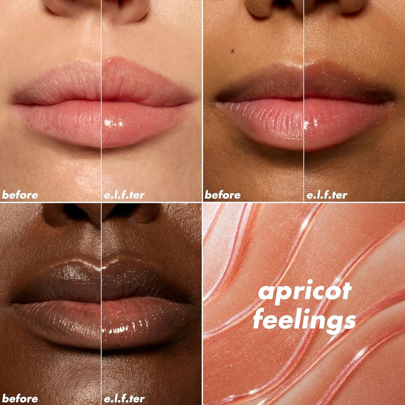 Elf | Glow Reviver Lip Oil Plumping | Gloss Voluminizador Apricot Feelings