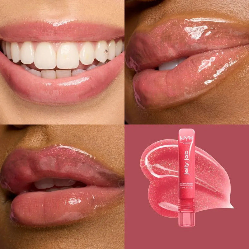 Brillo Labial Nyx Jelly Job Honey It's Jelly Rosa 8g Jelly Kissd