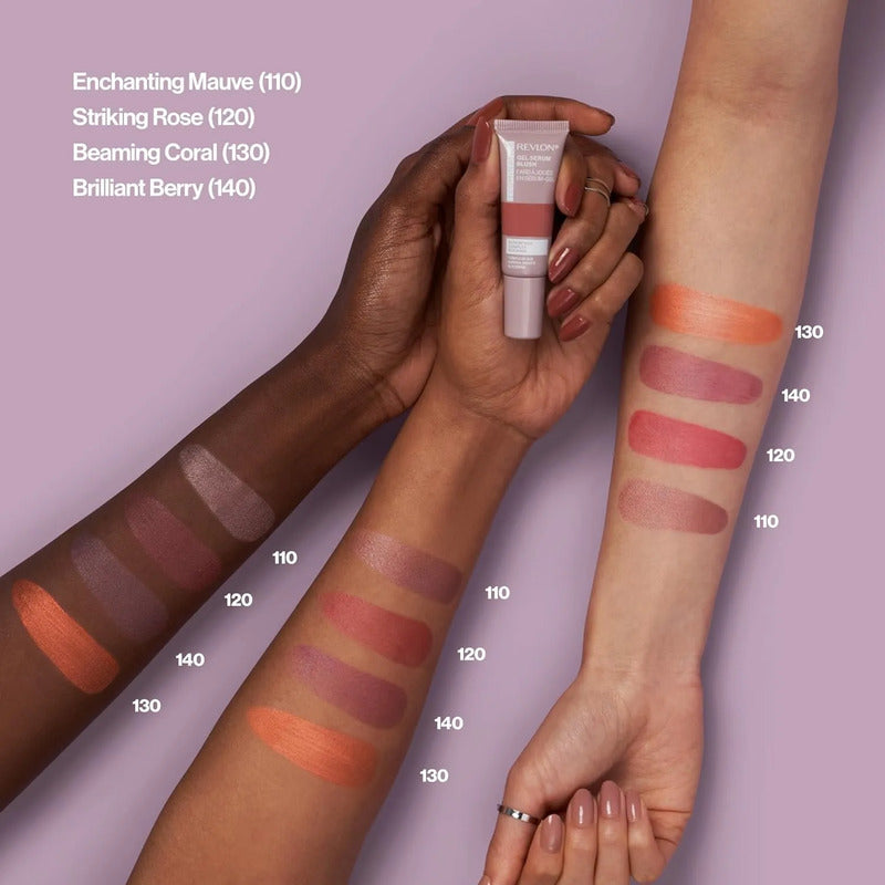 Revlon | Iluminance Gel Serum Blush | Rubor En Gel -11ml 130 Beaming Coral