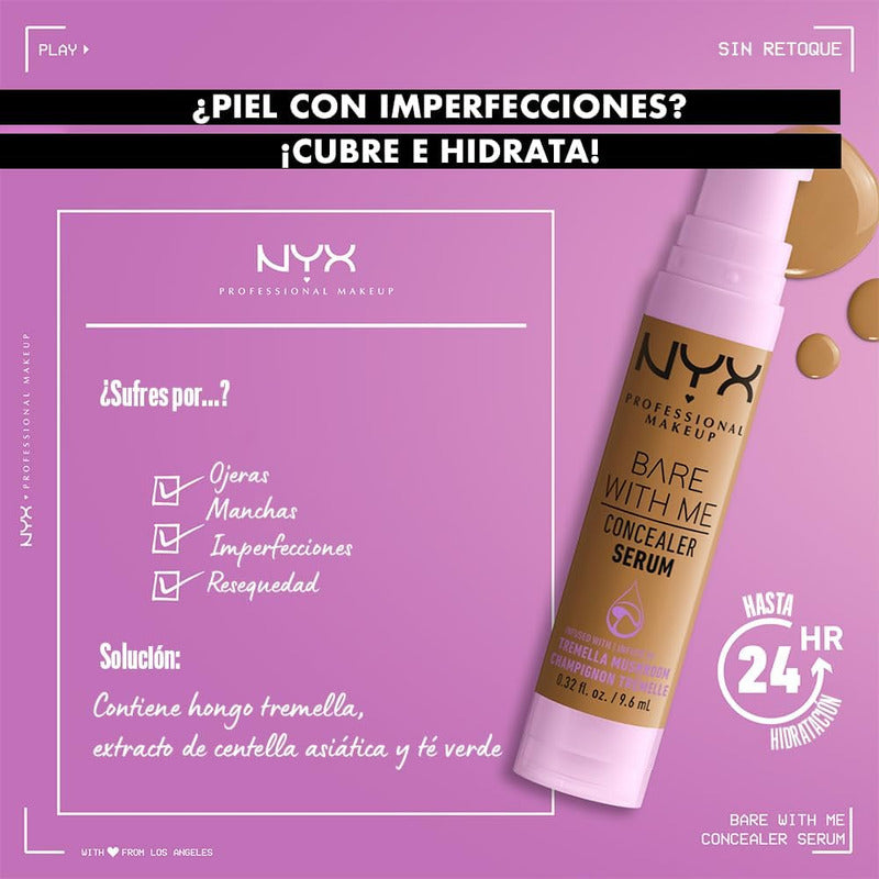 Nyx | Bare With Me | Concealer Serum | Corrector 9.6ml
